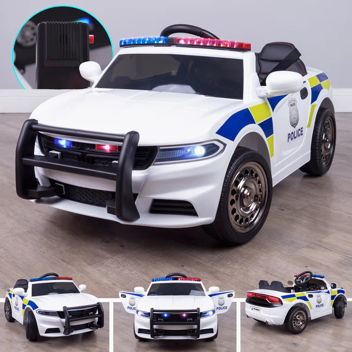 police ride on car